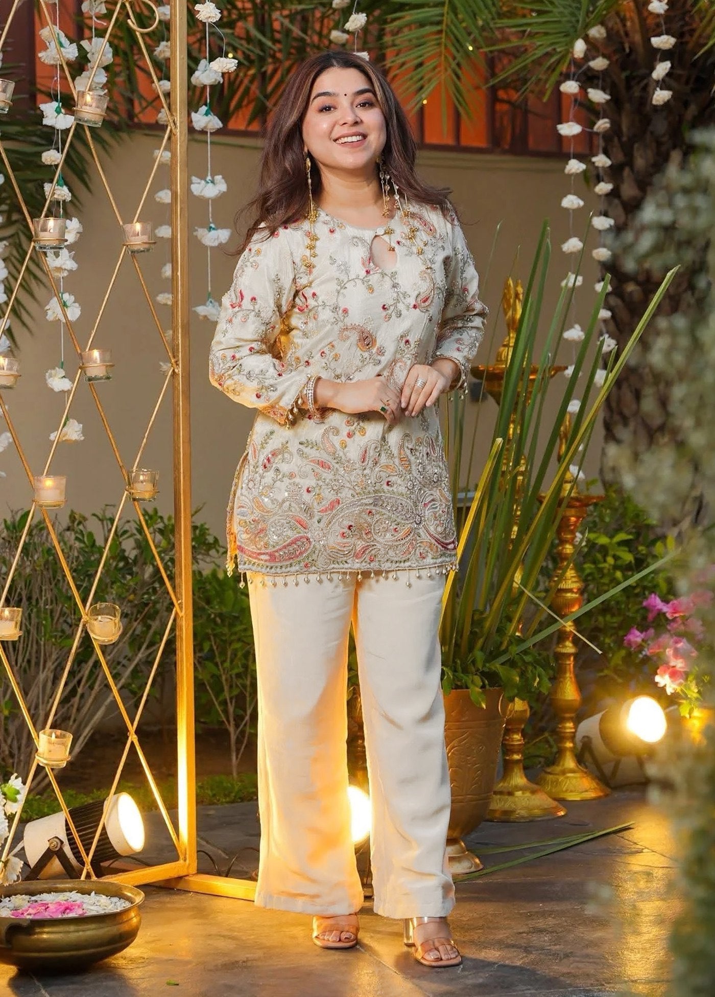 Premium French Crepe Embroidered Occasion Set