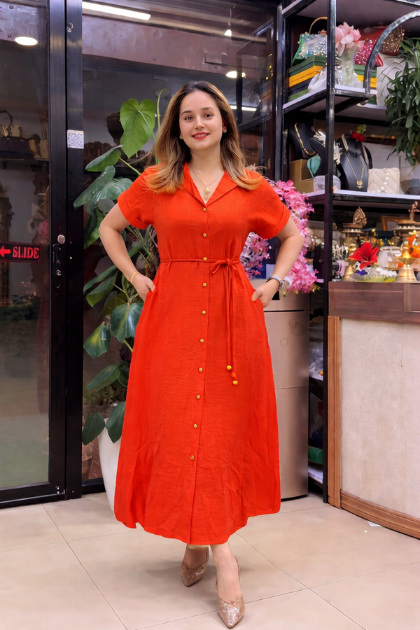 Elegant Rayon Casual Daily Wear Dress