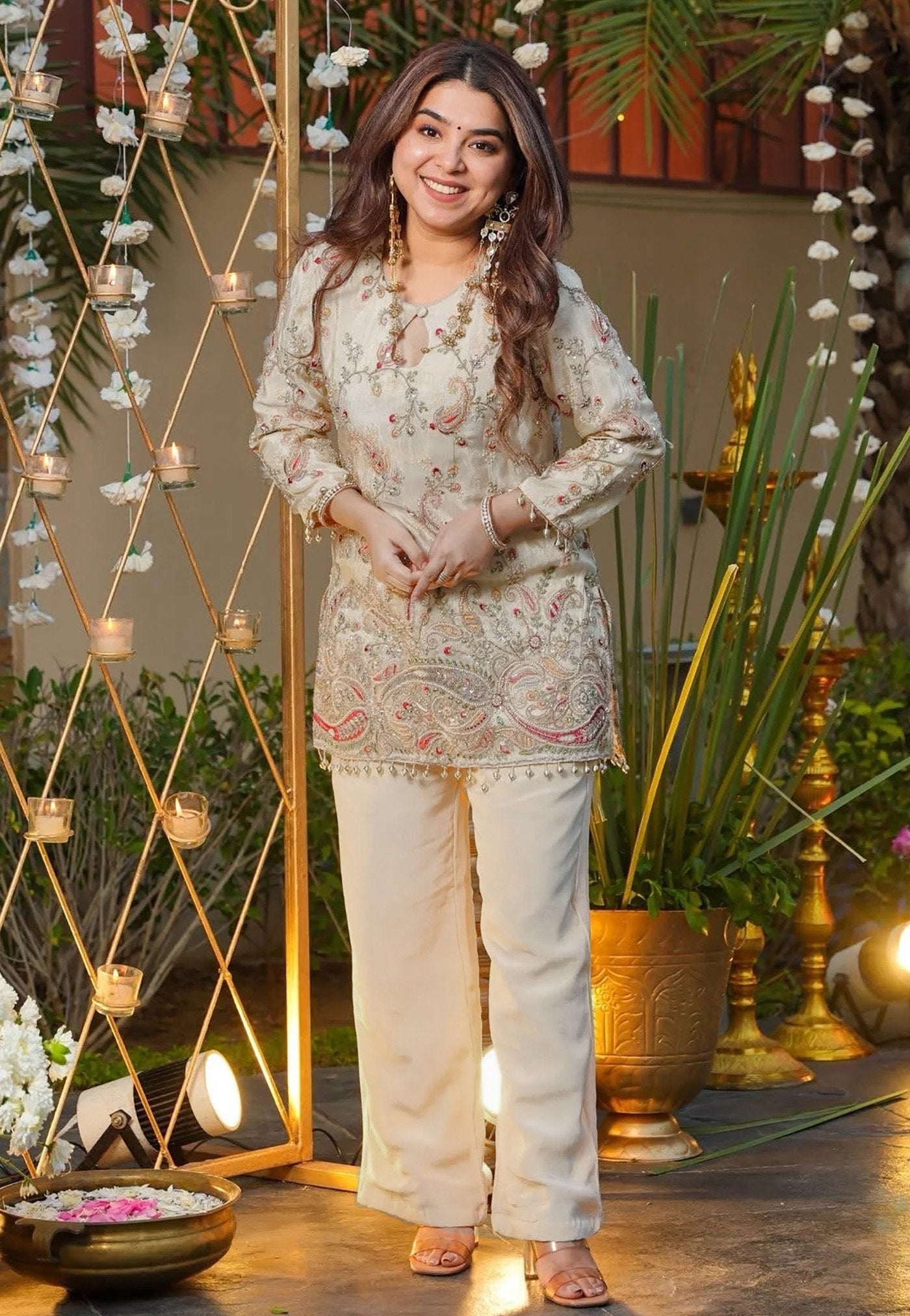 Premium French Crepe Embroidered Occasion Set