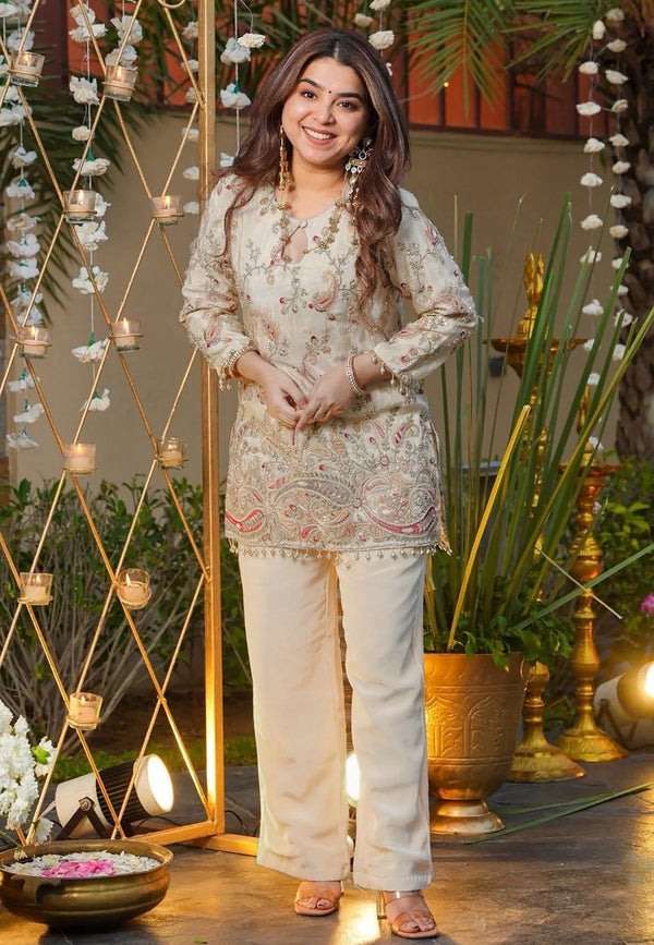 Premium French Crepe Embroidered Occasion Set