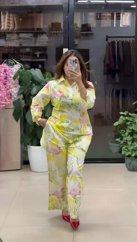 Sunshine Floral Premium Co-Ord Outfit Set